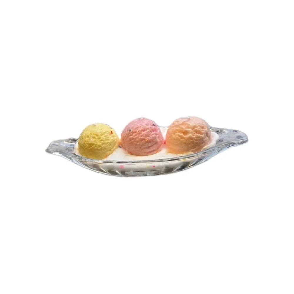 New 3 Ice Cream Sundae Scoops Parlor Sprinkle Dessert Sweat Treat Food Candle